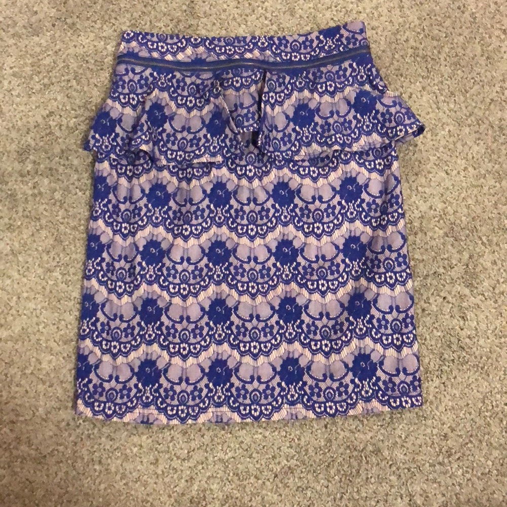 Peplum Pencil Skirt